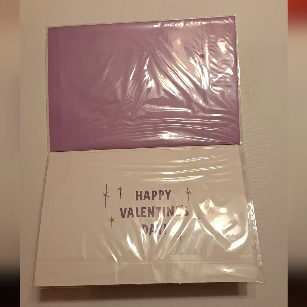 4/$15 🌻 NWT Nice Buns Cinnamon Roll Glitter Valentine's Day Jumbo Card